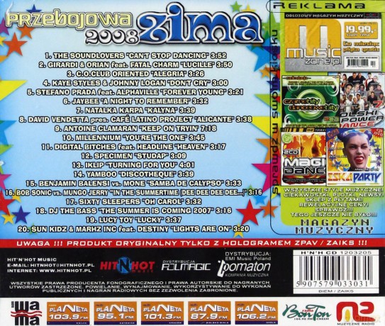 Przebojowa Zima 2008 [CD]