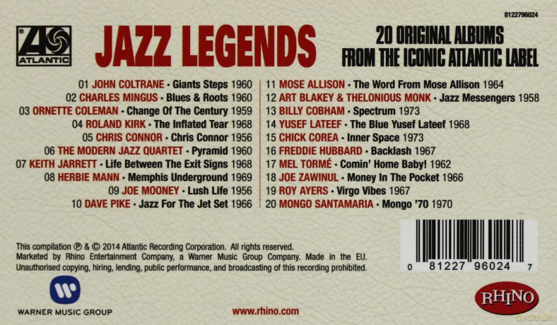 Atlantic Jazz Legends [20CD]