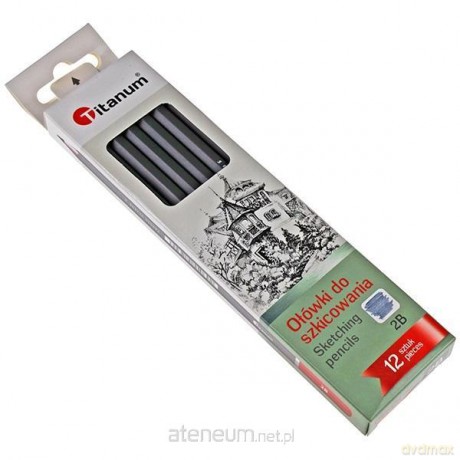 Ołówki do szkicowania 2B 12szt