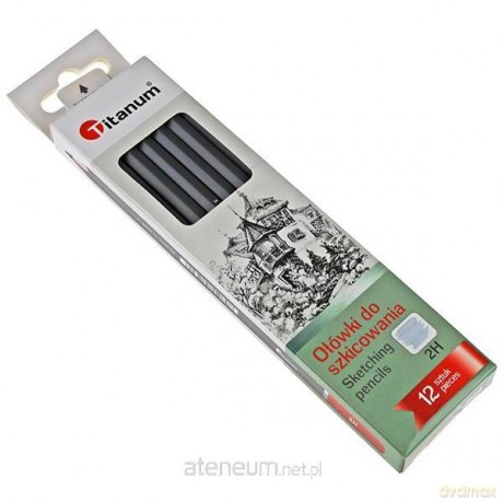 Ołówki do szkicowania 2H 12szt