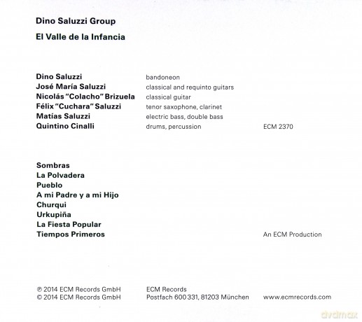 Dino Saluzzi Group: El Valle De La Infancia [CD]