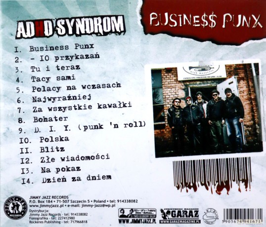 Adhd Syndrom: Business Punx [CD]