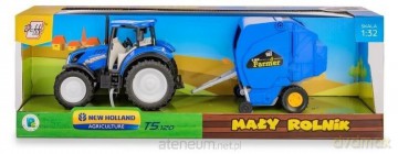 Traktor New Holland T5 z prasą do słomy 1:32