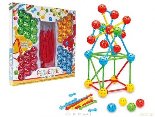Układanka konstrukcja geometryczna 88el [KLOCKI]