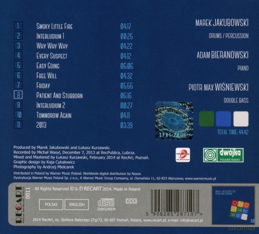 Marek Jakubowski Trio: Patient And Stubborn [CD]