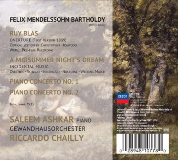 Riccardo Chailly: Mendelssohn A Midsummer Night's Dream [CD]