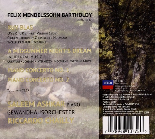 Riccardo Chailly: Mendelssohn A Midsummer Night's Dream [CD]