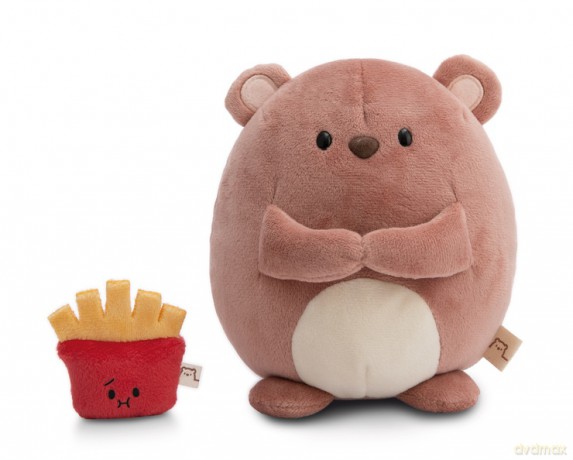 NICI mymochi przytulanka Miś Nomo z frytkami 27cm