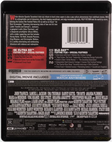 Pulp Fiction [Blu-Ray 4K]+[Blu-Ray]