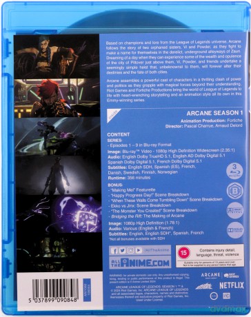 Arcane: League of Legends - Season 1 [3xBlu-Ray]