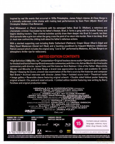 At Close Range (Limited) (W swoim kręgu) [Blu-Ray]