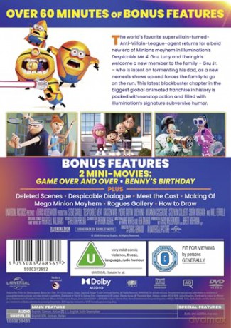 Despicable Me 4 (Gru i Minionki: Pod przykrywką) [DVD]