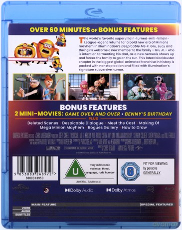 Despicable Me 4 (Gru i Minionki: Pod przykrywką) [Blu-Ray]
