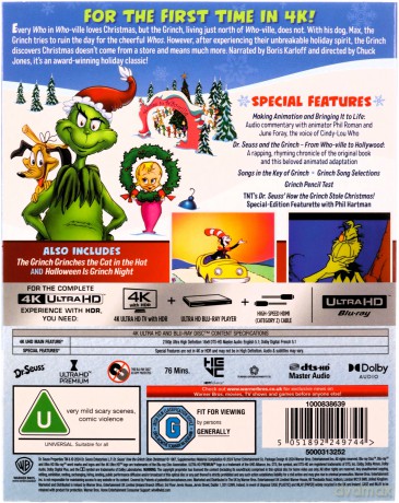 How The Grinch Stole Christmas (Grinch: Świąt nie będzie) [Blu-Ray 4K]+[Blu-Ray]