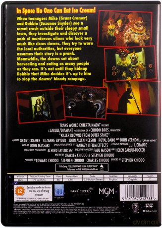 Killer Klowns From Outer Space (Mordercze klowny z kosmosu) [DVD]