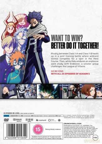 My Hero Academia - Complete Season 5 (Akademia bohaterów) [4DVD]