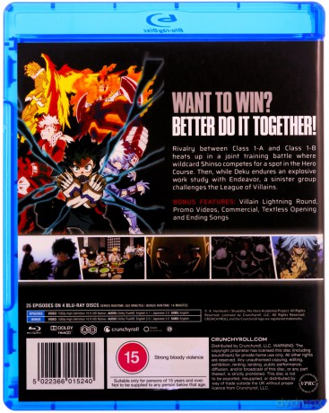 My Hero Academia - Complete Season 5 (Akademia bohaterów) [4xBlu-Ray]