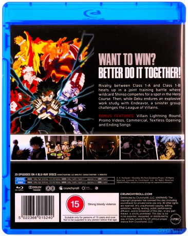 My Hero Academia - Complete Season 5 (Akademia bohaterów) [4xBlu-Ray]
