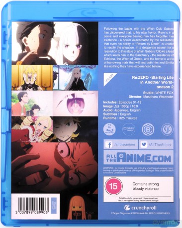 Re:Zero Season 2 Part 1 (Re: Życie od zera w innym świecie) [2xBlu-Ray]