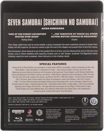 Seven Samurai (Siedmiu samurajów) [Blu-Ray 4K]+[Blu-Ray]