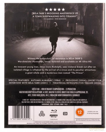 Werckmeister Harmonies (Harmonie Werckmeistera) [Blu-Ray 4K]+[Blu-Ray]