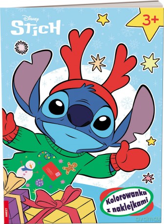 Disney Stich kolorowanka z naklejkami NA-9137 [KSIĄŻKA]