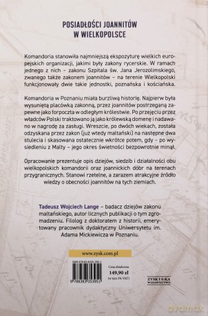 Komandoria joannitów w Poznaniu - Tadeusz Wojciech Lange [KSIĄŻKA]