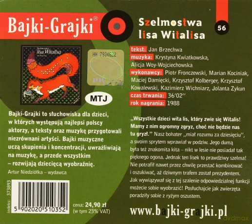 Szelmostwa Lisa Witalisa [AUDIOBOOK] [CD]