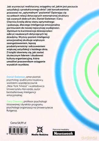Optimum. Inteligentne emocjonalnie zarządzanie pracą - Daniel Goleman, Cary Cherniss [KSIĄŻKA]