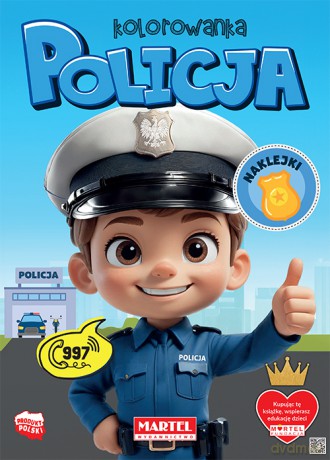 Policja. Kolorowanka z naklejkami - Agata Niemirska [KSIĄŻKA]