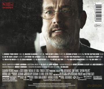 Captain Phillips soundtrack (Kapitan Phillips) (Henry Jackman) [CD]