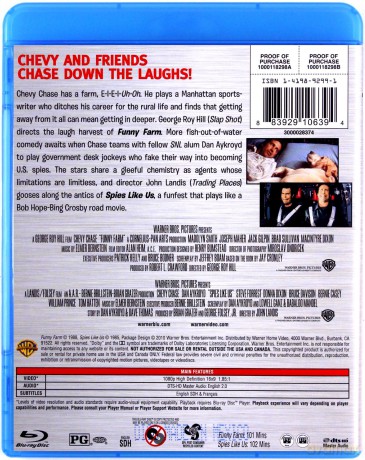 Comedy Double Feature: Funny Farm / Spies Like Us (Rozkoszny Domek / Szpiedzy Tacy Jak My) [Blu-Ray]