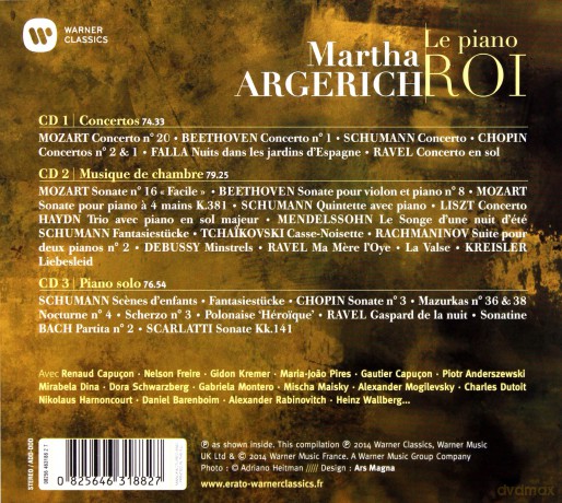 Martha Argerich: Le Piano Roi (Best Of) [3CD]