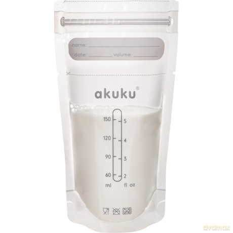 AKUKU Woreczki sterylne do przechowywania pokarmu (a0011) 150 ml 1 op. - 30 szt.