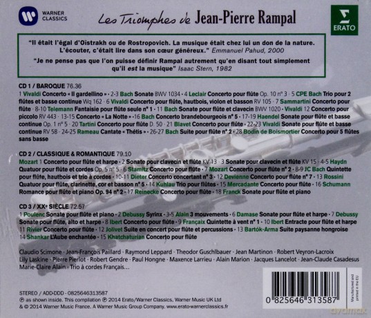 Jean-Pierre Rampal: Les Triomphes De Jean-Pierre Rampal [3CD]