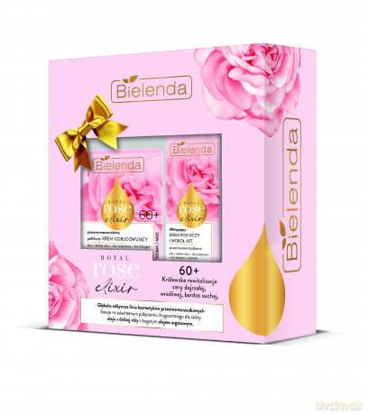 BIELENDA Zestaw prezentowy Royal Rose Elixir 60+ (krem na dzień i noc 50ml+krem pod oczy 15ml)