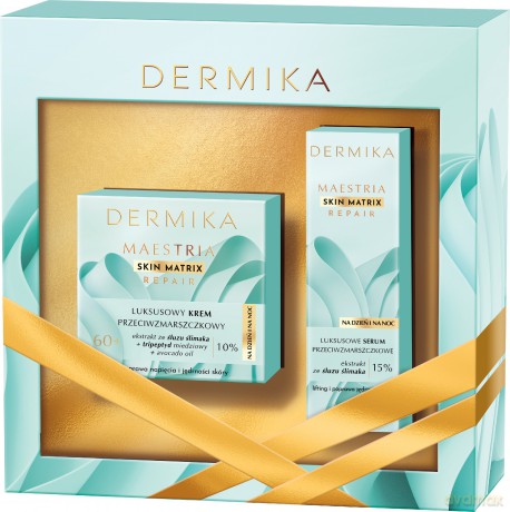 DERMIKA Zestaw prezentowy Maestria Skin Matrix Repair 60+ (krem na dzień i noc 50ml+serum 30ml)