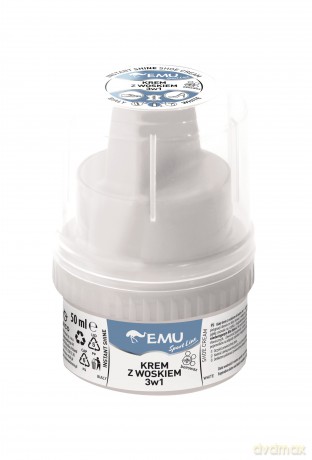EMU Sport Line Krem z woskiem do butów 3w1 Biały 50 ml