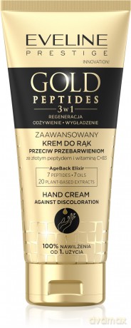 EVELINE Gold Peptides Zaawansowany Krem do rąk 3w1 - przeciw przebarwieniom 75 ml
