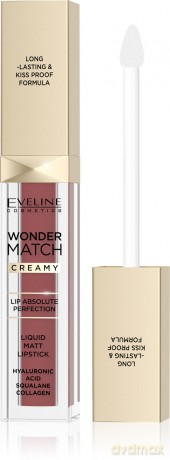 EVELINE Matowa Pomadka w płynie Wonder Match Creamy nr 07 - Toffee 6.8 ml