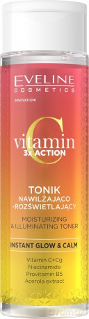 EVELINE Vitamin C 3x Action Tonik nawilżająco - rozświetlający do twarzy 200 ml
