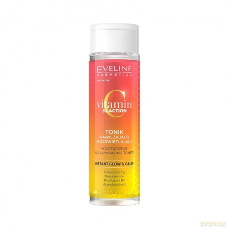 EVELINE Vitamin C 3x Action Tonik nawilżająco - rozświetlający do twarzy 200 ml