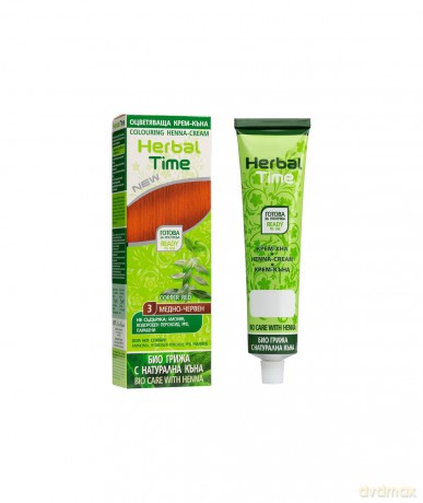 HERBAL TIME Henna do włosów naturalna 3 Miodowa Czerwień
