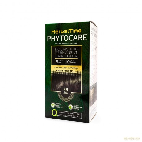 HERBAL TIME Phytocare Farba do włosów naturalna 4N Dark Brown