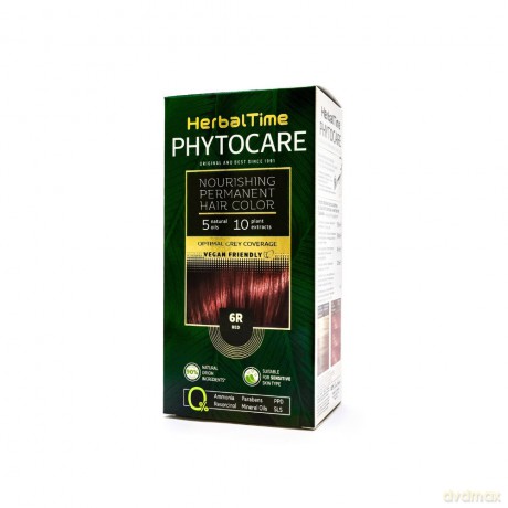 HERBAL TIME Phytocare Farba do włosów naturalna 6R Red