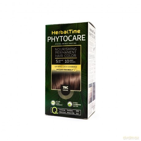 HERBAL TIME Phytocare Farba do włosów naturalna 7NC Caramel