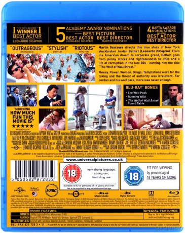 The Wolf of Wall Street (Wilk z Wall Street) [Blu-Ray]