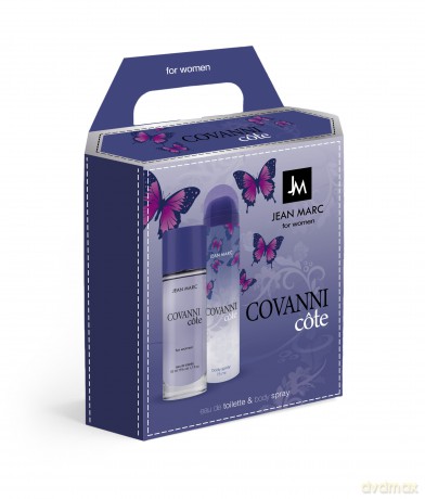 JEAN MARC Covanni Cote Zestaw prezentowy damski - woda toaletowa 50 ml + dezodorant 75 ml
