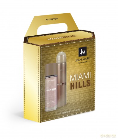 JEAN MARC Miami Hills Zestaw prezentowy damski - woda toaletowa 50 ml + dezodorant 75 ml