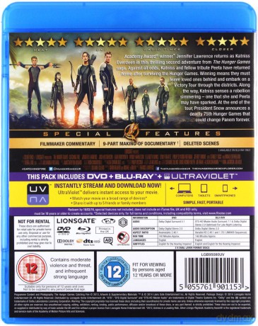 The Hunger Games: Catching Fire (Igrzyska śmierci: W Pierścieniu Ognia) [Blu-Ray]+[DVD]